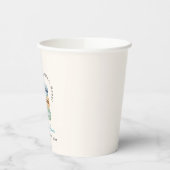 Bonjour Bébé Blue Macarons & Milk Boy Baby Shower 紙コップ (左)