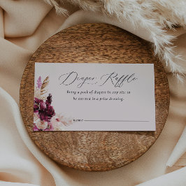 Bonjour Bébé Blush Diaper Raffle Card エンクロージャーカード