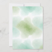 Bonjour Bebe eiffel tower French chic baby Shower 招待状 (裏面)