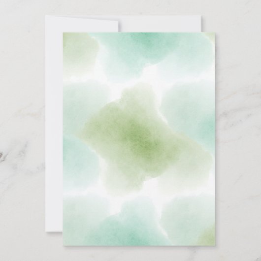 Bonjour Bebe eiffel tower French chic baby Shower 招待状 (裏面)