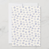 Bonjour Bebe French baby shower 招待状 (裏面)