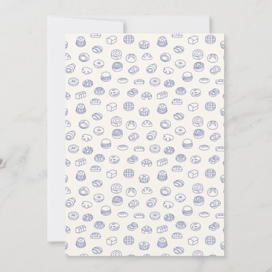 Bonjour Bebe French baby shower 招待状 (裏面)