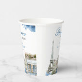 Bonjour Bebe French Blue Baby Shower 紙コップ (右)