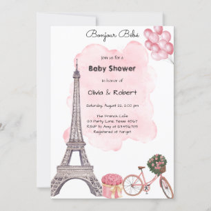 Bonjour Bebe Paris パリジェンヌ フランス ベビーシャワー 招待状
