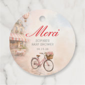 Bonjour Bébé Paris Baby Shower  フェイバータグ (裏面)