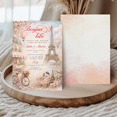 Bonjour Bébé Paris Baby Shower Invitation 招待状