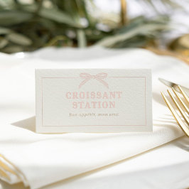 Bonjour Bébé Pink Paris Eiffel Baby Shower プレイスカード