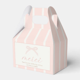 Bonjour Bébé Pink Paris Eiffel Tower Baby Shower フェイバーボックス
