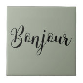 Bonjour-blackText タイル (正面)