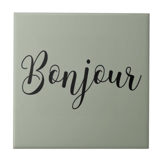 Bonjour-blackText タイル (正面)