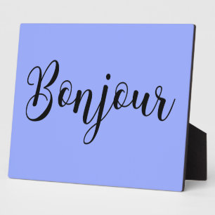 Bonjour-blackText フォトプラーク
