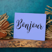 Bonjour-blackText フォトプラーク (側面)