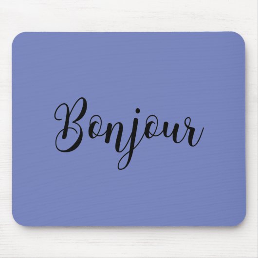 Bonjour-blackText マウスパッド (正面)