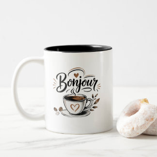 Bonjour Café – Le réveil tout en douceur ツートーンマグカップ