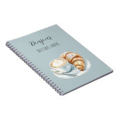 Bonjour Croissant But First, Coffee ノートブック (右側)