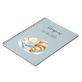 Bonjour Croissant But First, Coffee ノートブック (左側)