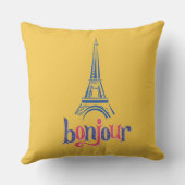 BONJOUR FRANCE クッション (裏面)