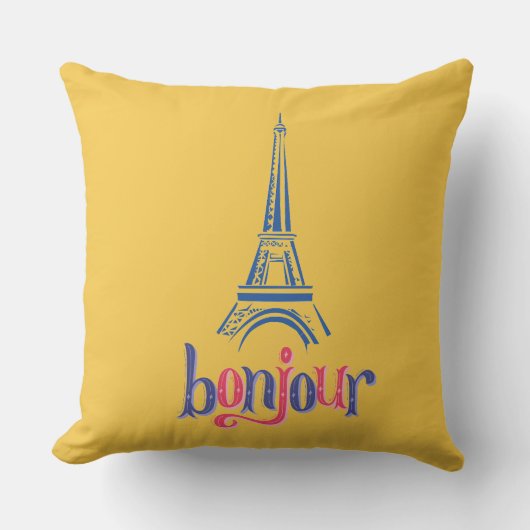 BONJOUR FRANCE クッション (正面)
