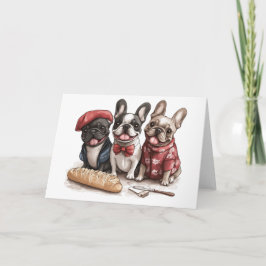Bonjour French Bulldogs カード