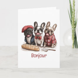 Bonjour French Bulldogs カード