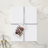 Bonjour French Bulldogs ギフトタグ (より糸付き)