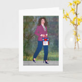 Bonjour-Hi LeeMarie's Creative Design カード (黄色い花)