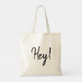 Bonjour! | Modern Script French Hello Design トートバッグ (裏面)