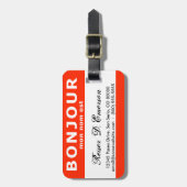 BONJOUR mon nom est ラゲッジタグ (正面縦)