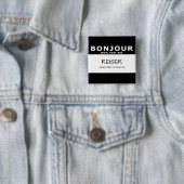 BONJOUR mon nom est 缶バッジ (インサイチュ)