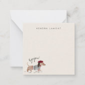 Bonjour Pup ノートカード (正面)