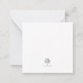 Bonjour Pup ノートカード (裏面)