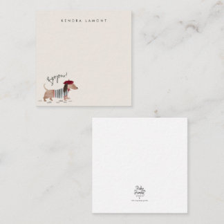 Bonjour Pup ノートカード