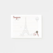 Bonjour "Things I love about Paris" Post-it Note ポストイット (正面)