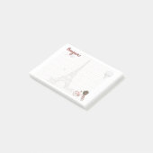 Bonjour "Things I love about Paris" Post-it Note ポストイット (アングル)