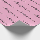 Bonjour Tiled Design ラッピングペーパー (角)