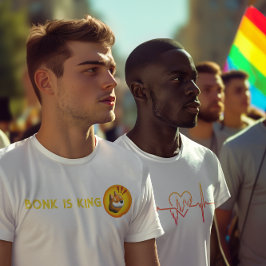 BONK暗号ギフト、ミームコイントレーダーティーパパ Tシャツ