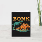 Bonk Dinosaur Funny Prehistoric Humor Design  カード (正面)