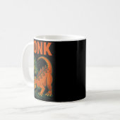 Bonk Dinosaur Funny Prehistoric Humor Design  コーヒーマグカップ (正面左)