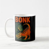 Bonk Dinosaur Funny Prehistoric Humor Design  コーヒーマグカップ (左)