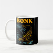 Bonk Dinosaur Funny Prehistoric Humor Design コーヒーマグカップ (左)
