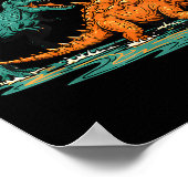 Bonk Dinosaur Funny Prehistoric Humor Design  ポスター (角)