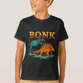 Bonk Dinosaur Funny Prehistoric Humor Design  Tシャツ (正面)