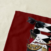 Bonkersヴィンテージアリスin Wonderland Collage ビーチタオル (インサイチュ)