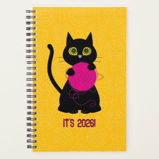 BONKERS! 2026年プランナー – 編み物 + 猫 🧶🐈⬛ プランナー手帳