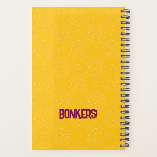 BONKERS! 2026 Planner – Knitting + Kitty 🧶🐈⬛ プランナー手帳 (裏面)