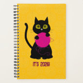 BONKERS! 2026 Planner – Knitting + Kitty 🧶🐈‍⬛ プランナー手帳 (正面)