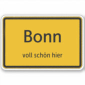 Bonn Aufkleber Sticker Autoaufkleber シール (正面)