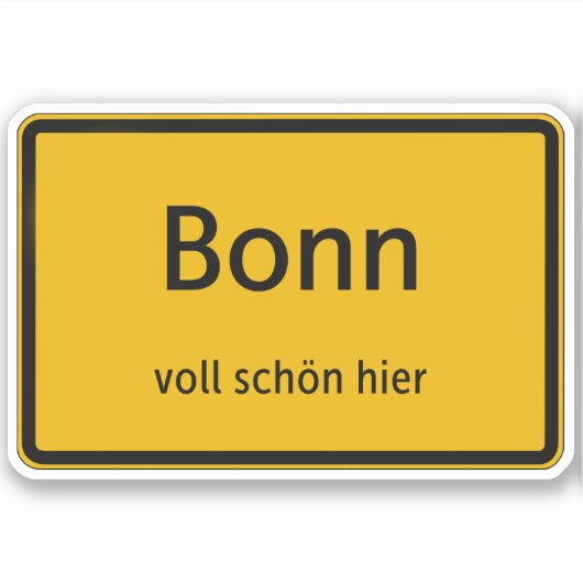 Bonn Aufkleber Sticker Autoaufkleber シール (正面)
