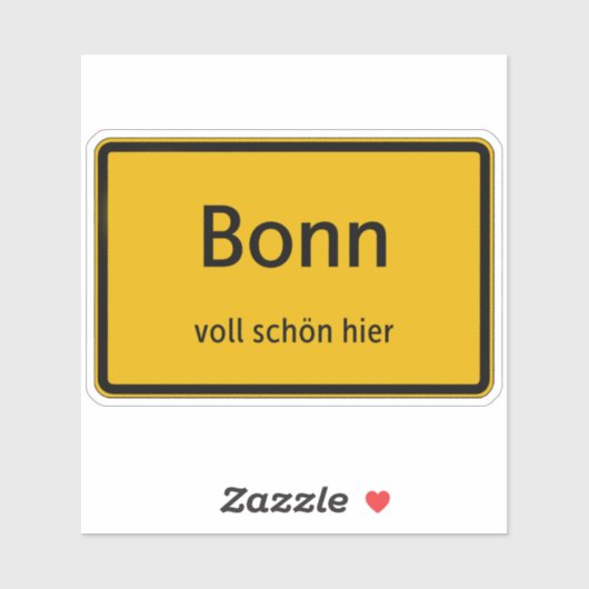 Bonn Aufkleber Sticker Autoaufkleber シール (シート)