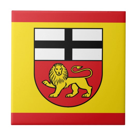 Bonn flag city germany symbol emblem lion タイル (正面)